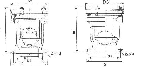 P41X-10P-DN100快速自动排气阀(图1)