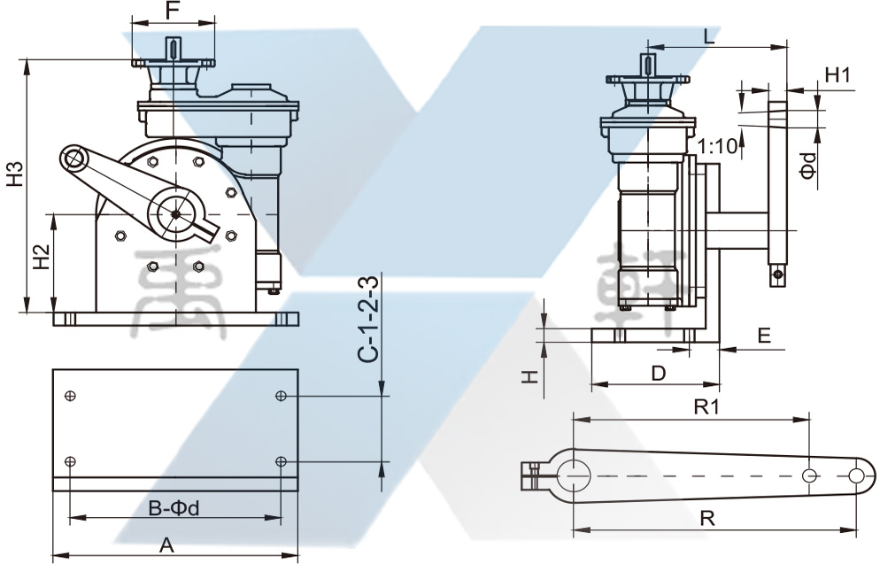 QDX3-D8带底座电动91香蕉视频免费下载(图1)